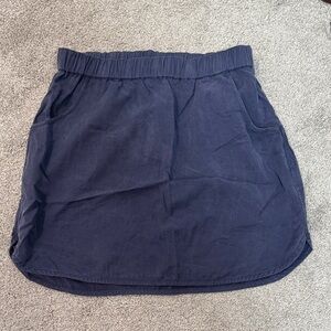 Patagonia Navy Elastic-Waist Mini Skirt with Pockets